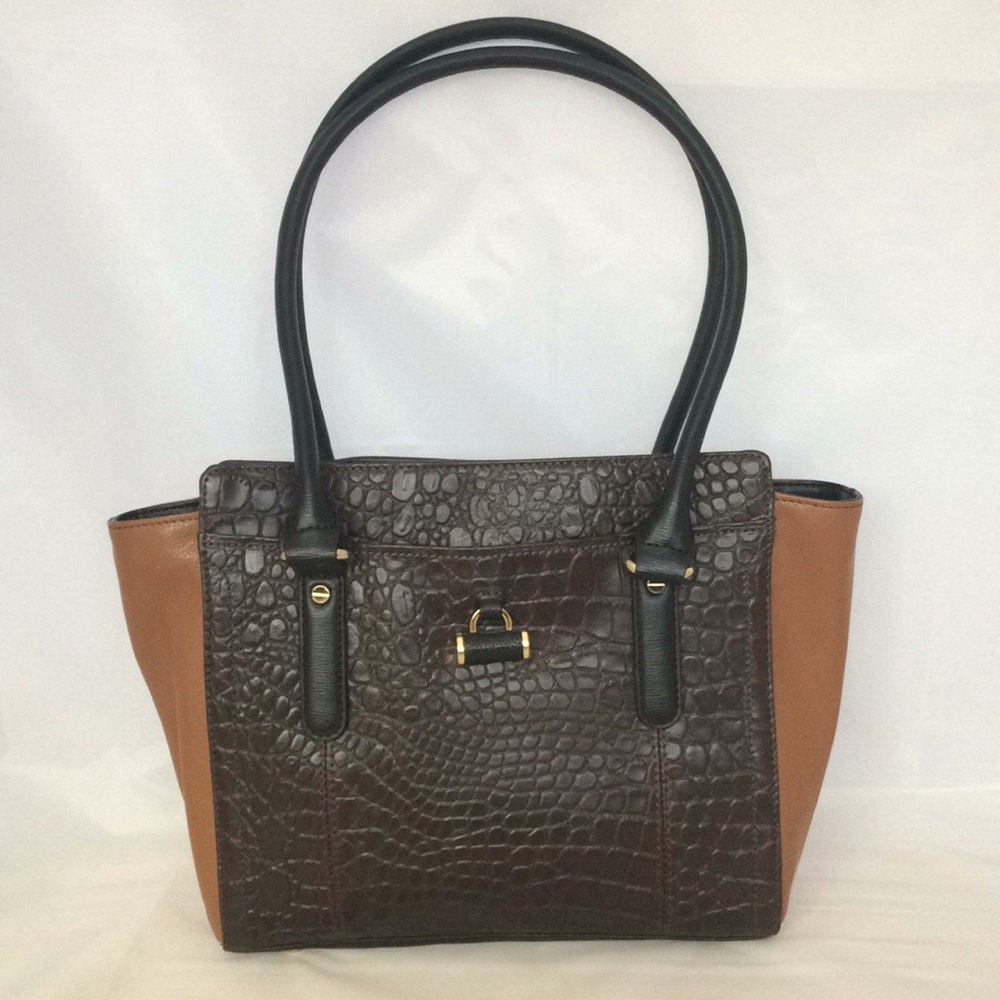 Tignanello Color Me Croco Embossed Shopper